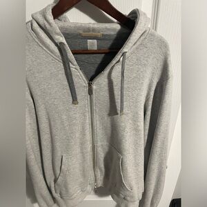 Eleventy Grey zip Hoodie
